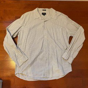 American Eagle Men's XL Vintage Slim Fit Long Sleeve Button Down Shirt Stripe